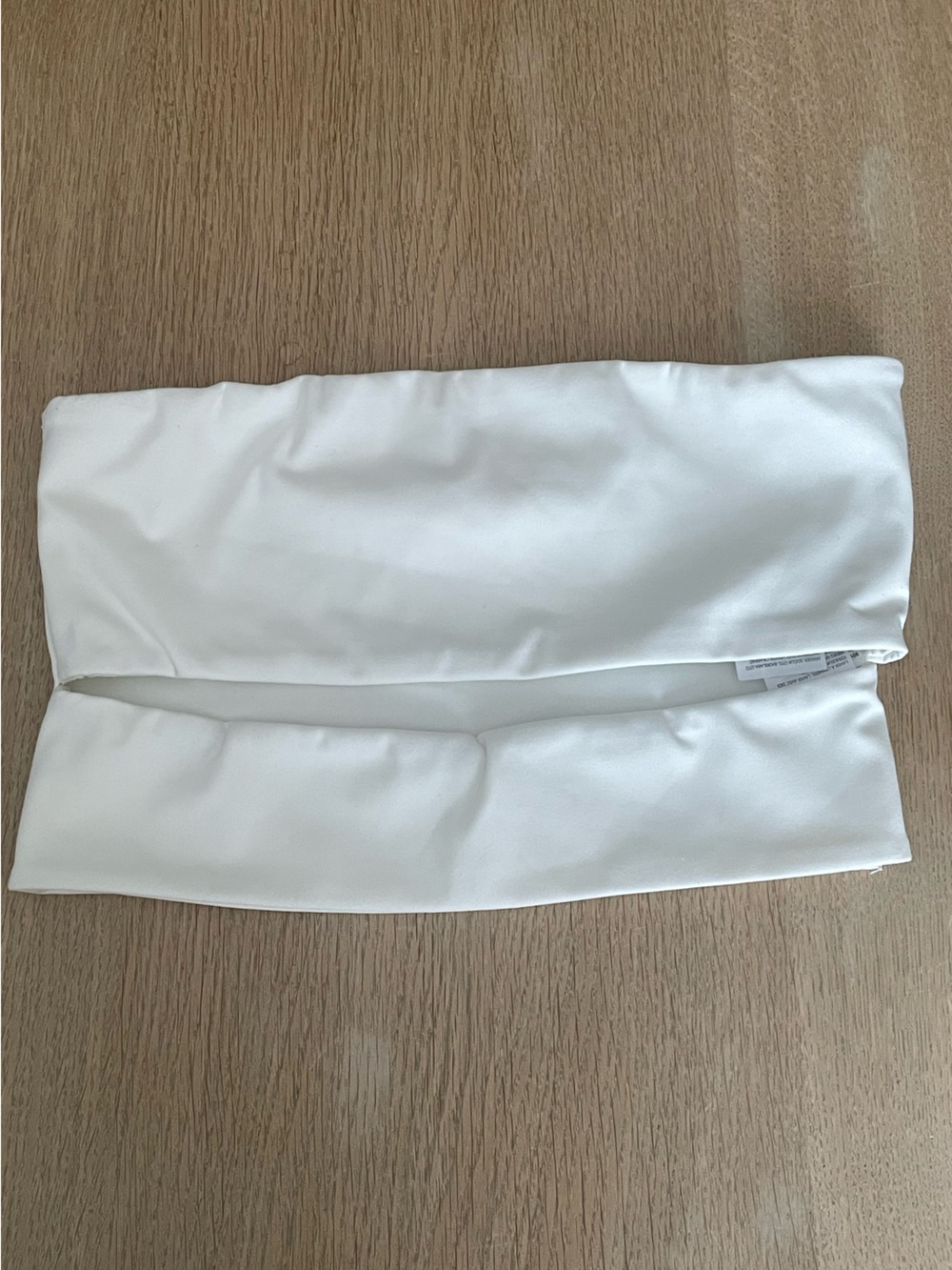 Edikted white cropped cut-out tube top.